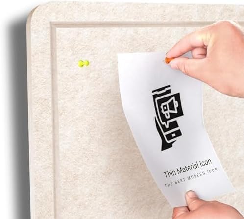 Extra Large Bulletin Board, 96 X 48 inches Cork Board with 30 Pushpin, 8' x 4' Felt Cork Board Notice Pin Board, Self-Adhesive Vision Board Mood Board Foldable Photo Board for Wall - Oatmeal-DeskLoop Office