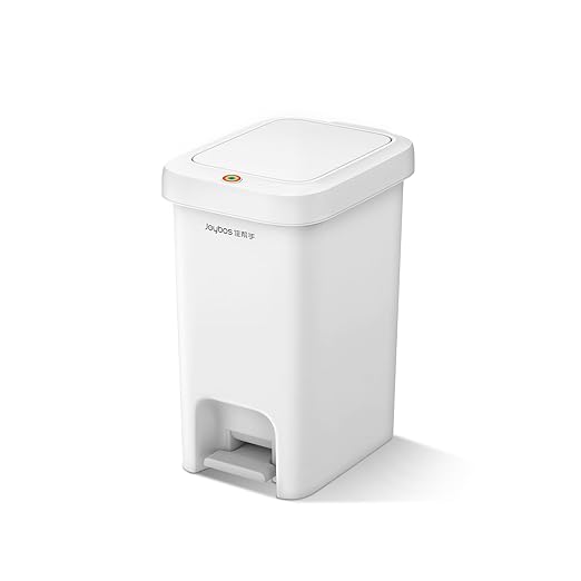 MOPALL Slim Bathroom Trash Can with Lid Soft Close, Garbage Can with Pop-Up Lid & Step On Foot Pedal, Small Trash Bin Trashcan Waste Basket for Toilet, Office, Bedroom, Kitchen, Living Room 1.9 Gallon-DeskLoop Office