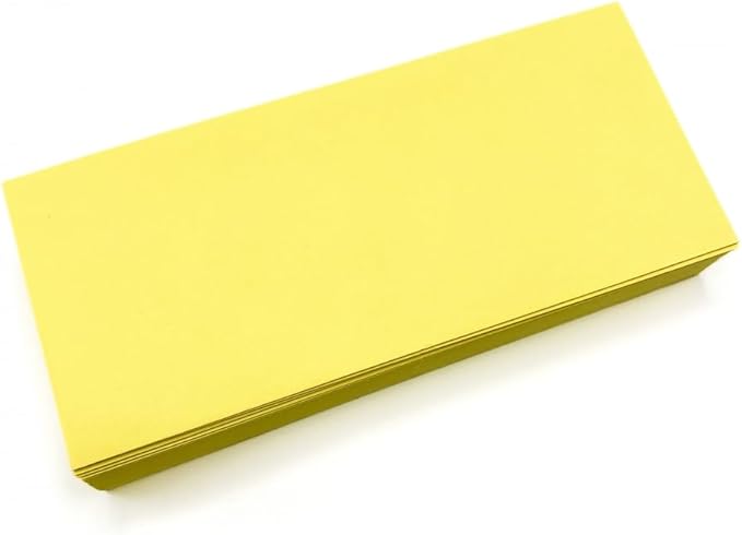 Limited Papers (TM) No. 10 Regular Standard Mailing Envelope - Pastel - Soft - 24 Pound (4.8 inch x 9.5 inch) - Announcement, Invoices, Checks, Letters, Contracts, Business Envelopes (Canary, 250)-DeskLoop Office