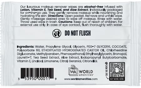 Bulk Makeup Remover Wipes - 25 Wipes per Bulk Pack - Resealable Packaging for Convenience-DeskLoop Office