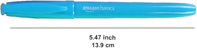 Amazon Basics Highlighters, Fluorescent Ink, Chisel Tip, School Supplies, 24 Pack, Multicolor-DeskLoop Office
