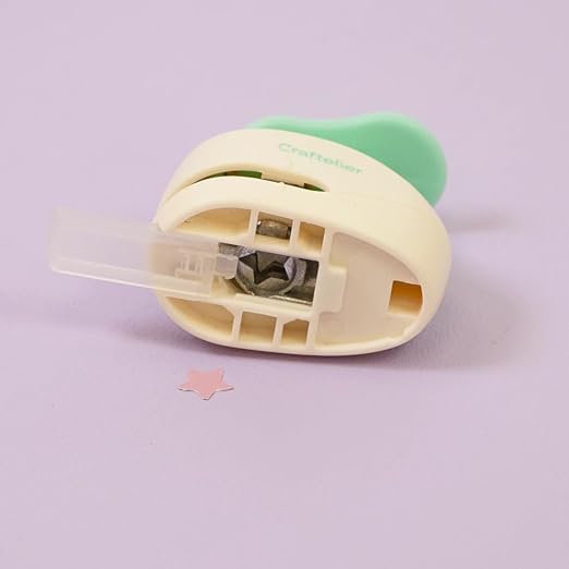 Craftelier - 3/8 Inch Star Hole Punch with Lever Press β Star Hole Puncher for Paper Crafts | Star Punch for Scrapbooking, DIY Cards & Journals | Hole Punch Shapes for Paper & Cardstock.-DeskLoop Office