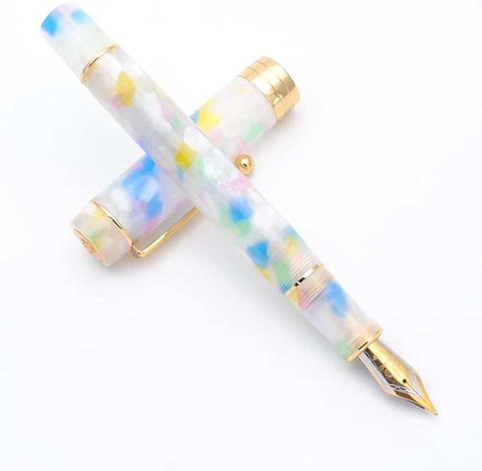 JINHAO 100 Fountain Pen with Ink Converter (Medium Nib 0.7mm, Colorful)-DeskLoop Office