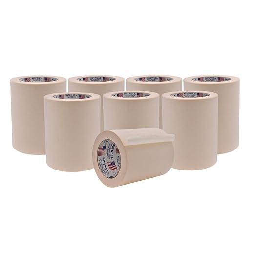 WOD MT5 Utility Grade Masking Tape, 12 inch x 60 yds. (Pack of 6) for Home or Office air-Dry Painting, Labeling, & Packing. Leaves no Residue-DeskLoop Office