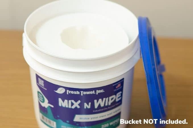 Fresh Towel Mix-N-Wipe Dry Wipes Refill, 2-Pack (220 Sheets) – Make Your Own Wet Wipes – 6" x 9" Sheets – Bulk Paper Towels-DeskLoop Office