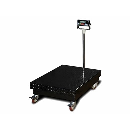 Liberty LS-B800 22" x 32" Platform 800 lbs x 0.05 Digital Bench Scale | Lockable Casters-DeskLoop Office