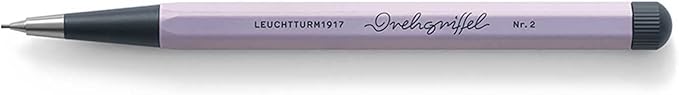 LEUCHTTURM1917 - Drehgriffel Mechanical Pencil - Refillable Writing Stylus with 0.7 mm HB Graphite Lead (Lilac)-DeskLoop Office