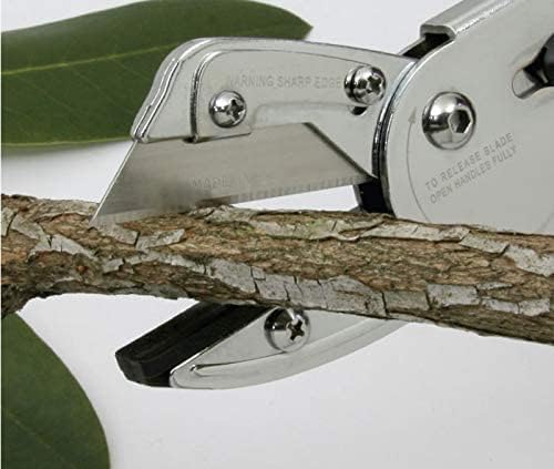 RONAN Multi-Cut Quick Change Utility Cutter, Razor Sharp Multipurpose Cutting Tool Cuts Cable, Wood, Carpet, Laminate Tile, Vinyl, Rubber, Shrubs, For Professionals and DIY-DeskLoop Office