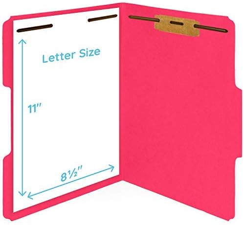 50 Assorted Color Fastener File Folders - Image 8