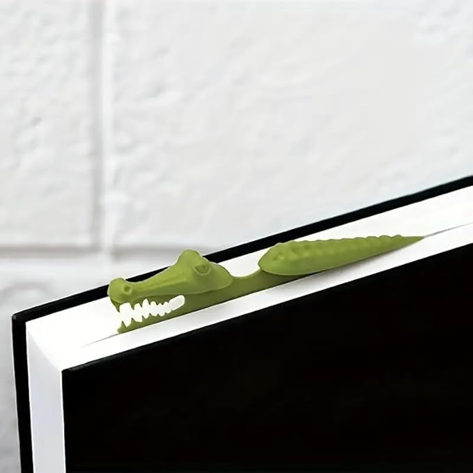 Crocodile Bookmark ā Funny Alligator Book Clip for Kids & Book Lovers ā Cute Animal-Shaped Page Marker ā Unique Gift for Readers & Students