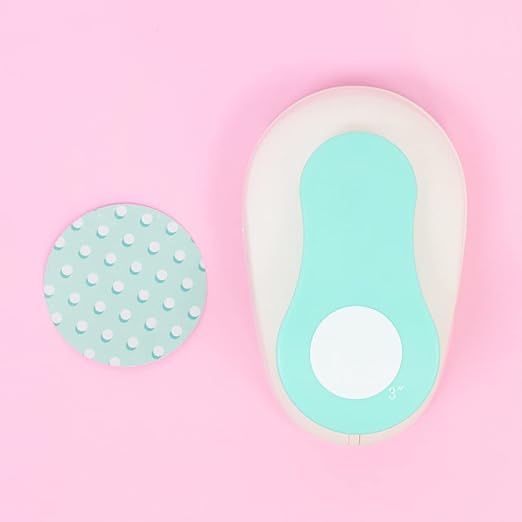 Craftelier - 3 Inch Circle Punch with Lever Press | Shape Hole Puncher for Paper Crafts | Round Hole Punch to Create Scrapbooks, DIY Cards & Journals | Mini Hole Punch for Paper & Cardstock.-DeskLoop Office