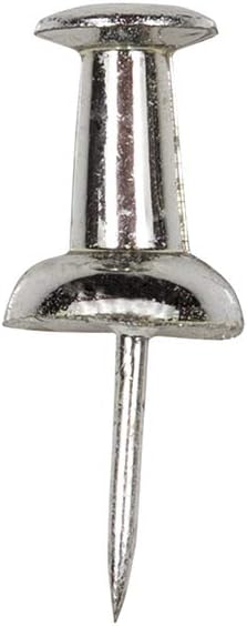 JAM PAPER Colorful Push Pins - Silver Pushpins - 100/Pack-DeskLoop Office
