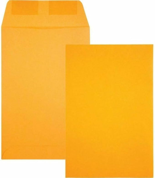 Catalog Envelopes (Open End), Brown Kraft, 28 Pound. 500 Per Pack. (Gummed, 12"x15.5)-DeskLoop Office