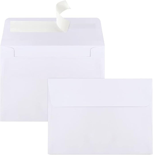 90 Packs A1 Envelopes, 3.5x5" Envelopes White, Small Envelopes RSVP Envelopes, Envelopes Self Seal for Weddings, Photos, Postcards, Greeting Cards, Mailing-DeskLoop Office