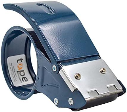 WOD Excell ET-266 Heavy Duty Metal Frame Filament Strapping Tape Dispenser: Fits 2 inch Wide, Blue-DeskLoop Office