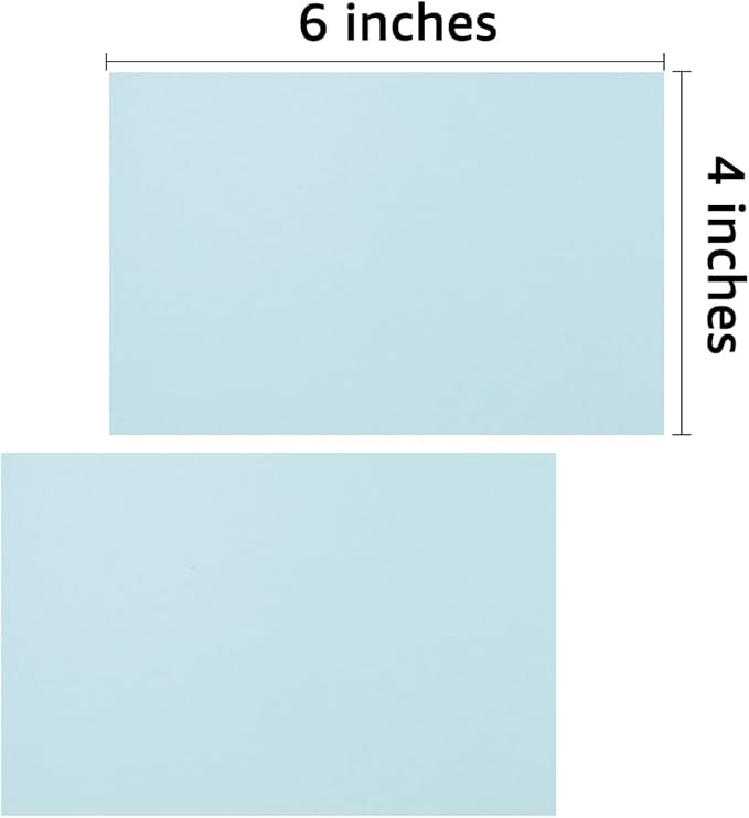 50 Sheets Blank Cardstock Paper 250 GSM Thick Heavy Cards Stock for DIY Art Projects, Card Making, Postcards, Greeting Cards, Birthday Party, Wedding Invitation (Light Blue, 4x6 inches)-DeskLoop Office