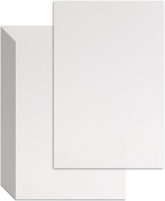 25 Pcs Book Board, Binder Board, Cover Board, Heavy Duty Chipboard for Book Binding, DIY Cardboard (White, 8.5 x 11 Inch 80PT)-DeskLoop Office
