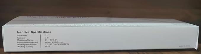 GemRed 82305 Digital Angle Finder GemRed Protractor Stainless steel 7inch 200mm (Black Button)-DeskLoop Office