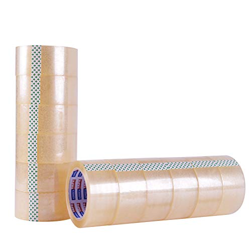 ADHES Shipping Tape Packaging Tape Packing Tape for Moving Boxes, 54.68yard Per Roll 1.88inch Width 2.6Mil Thickness-DeskLoop Office