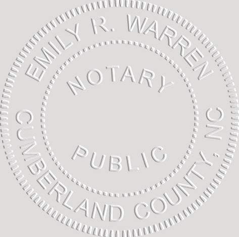 MaxMark Notary Seal Round Pink Embosser for North Carolina State - Includes Gold Burst Seal Labels (50 Count)-DeskLoop Office