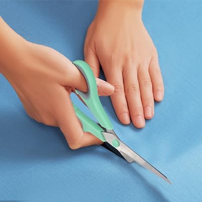 Scissors, Rkqoa 8" Adult Scissors All Purpose 6 Pack - Comfort-Grip Sharp Shears for Office School Sewing Fabric Craft Art Supplies, Teacher/Class Everyday Use, Right/Left Handles-DeskLoop Office