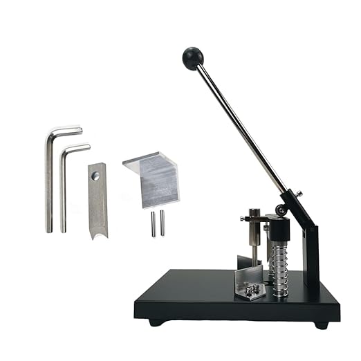 Corner Rounder Punch Cutter,30mm/1.2” Thickness Manual Corner Rounder with R6mm R10mm Cutting Dies,Paper Punch Cutter Commercial Card Cutter for Heavy Cardstock, Alumium Stack-DeskLoop Office