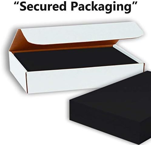 Hamilco Black Colored Cardstock Thick Paper - 8 1/2 x 11" Heavy Weight 80 lb Cover Card Stock - for Scrapbook Craft Calligraphy or Chalkboard Papers for Printer - 50 Pack-DeskLoop Office