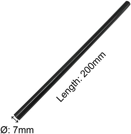 TrendBox Pack of 100 Black 7mmx200mm - Hot Melt Glue Sticks Strips Melting Adhesive for Handmade Craft DIY Home Office Project Craftwork Fix & Repairs-DeskLoop Office