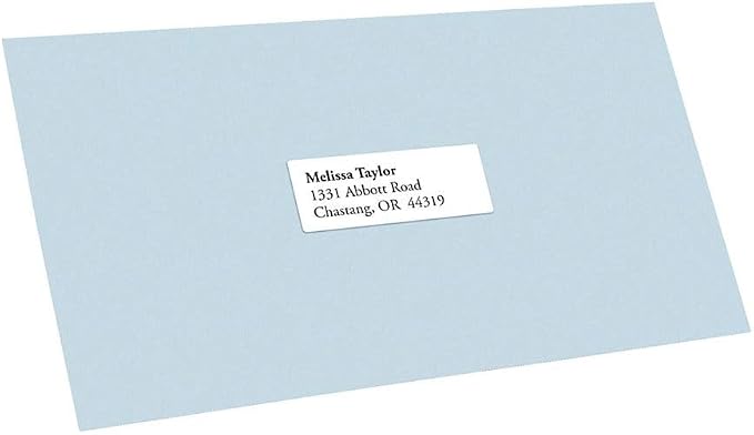 Office Depot White Inkjet/Laser Address Labels, 1in. x 2 5/8in., 505-O004-0003 - Image 5