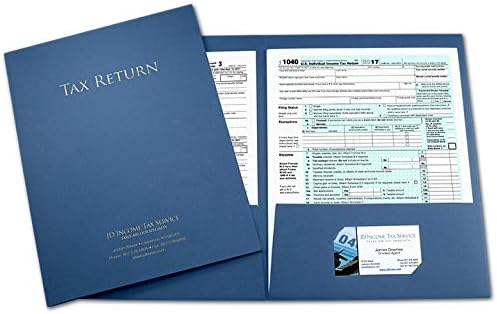 Blue Summit Supplies Tax Return Folders, Letter Size, Dark Blue, 25 Pack-DeskLoop Office