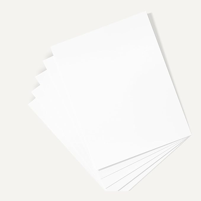 Amazon Basics Cardstock Paper, 8.5" x 11", 65 lb/176 gsm, 96 Bright, White, 250 Sheets-DeskLoop Office
