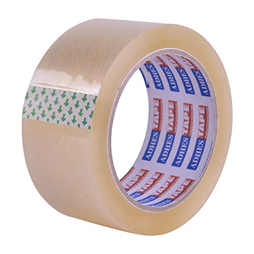 ADHES Shipping Tape Packaging Tape Packing Tape for Moving Boxes, 54.68yard Per Roll 1.88inch Width 2.6Mil Thickness-DeskLoop Office