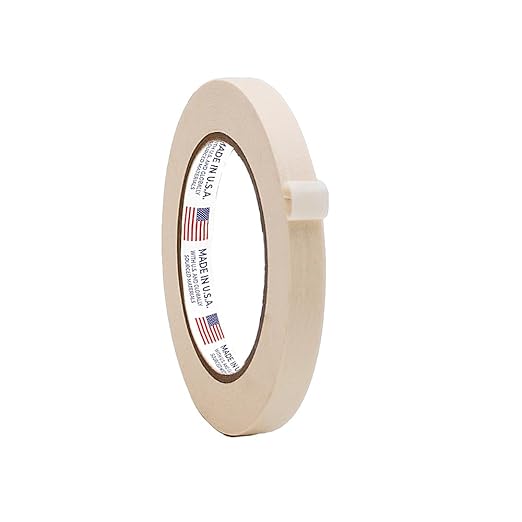 WOD MT5 Utility Grade Masking Tape, 1/4 inch x 60 yds. for Home or Office air-Dry Painting, Labeling, & Packing. Leaves no Residue-DeskLoop Office