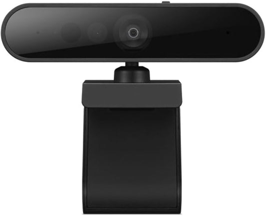 Lenovo HD 1080p Webcam (510 FHD)- Black w/ 4X Digital Zoom, 95° Wide Angle, 360° Rotation Pan & Tilt, Dual Microphones & Windows Hello-DeskLoop Office