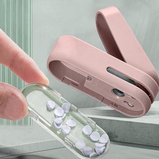 Magnoloran 2 Pack Single Hole Punch, 1/4 inch Mini Small Hole Puncher Heavy Duty Paper Hole Puncher Small Hole Punch One Hole Puncher for Crafts Paper Cards Tags Scrapbook-Pink&White-DeskLoop Office