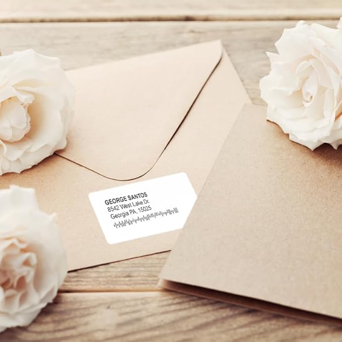 Phomemo 1.25x2.25” White Direct Thermal Label for Address, Self-Adhesive Thermal Stickers Labels, Printer Label for Address, Logo, Shipping, Barcodes, QR Code (1000 Labels/Roll,1 Roll-DeskLoop Office