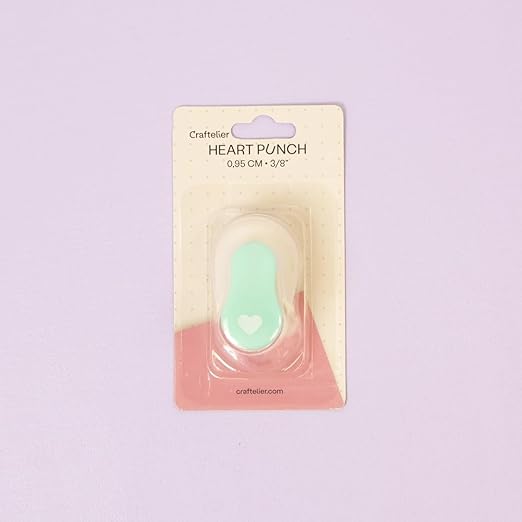 Craftelier - 3/8 Inch Heart Hole Punch with Lever Press | Hole Puncher for Paper Crafts | Heart Punch for Scrapbooking, DIY Cards & Journals | Hole Puncher for Paper & Cardstock.-DeskLoop Office