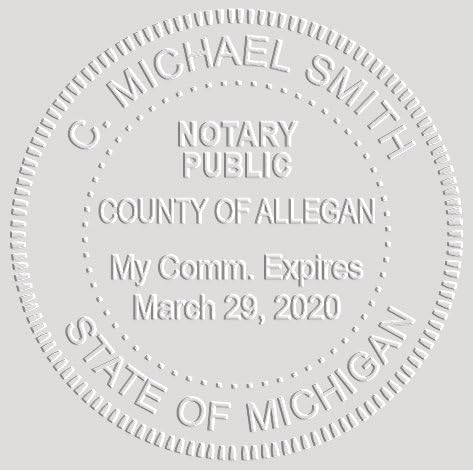 MaxMark Notary Seal Round Pink Embosser for Michigan State - Includes Gold Burst Seal Labels (50 Count)-DeskLoop Office