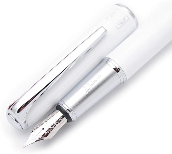 Picasso 916 Malage Fountain Pen M Nib Original Box (White)-DeskLoop Office