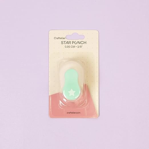 Craftelier - 3/8 Inch Star Hole Punch with Lever Press β Star Hole Puncher for Paper Crafts | Star Punch for Scrapbooking, DIY Cards & Journals | Hole Punch Shapes for Paper & Cardstock.-DeskLoop Office