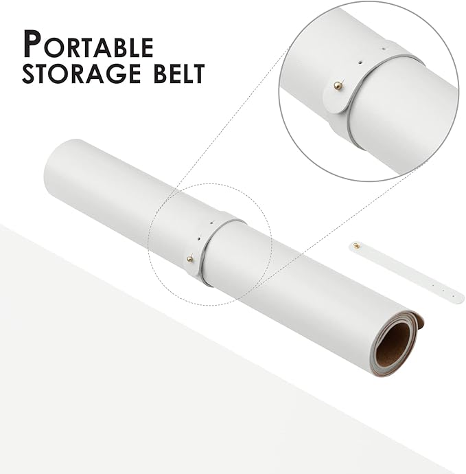 Cork Desk Mat - Dual-Sided Desk Pad for Office and Home - Desk Organization and Accessories - Ideal for Large Mouse Pad and Desk Mats on Top of Desks(White,80cmx 40cm)-DeskLoop Office