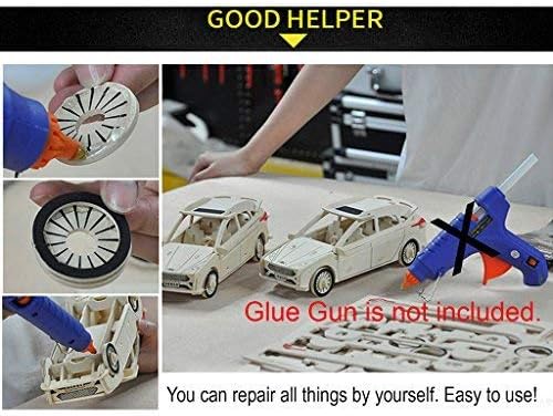 TrendBox Pack of 50 Black 11mmx270mm - Hot Melt Glue Sticks Strips Melting Adhesive for Handmade Craft DIY Home Office Project Craftwork Fix & Repairs-DeskLoop Office