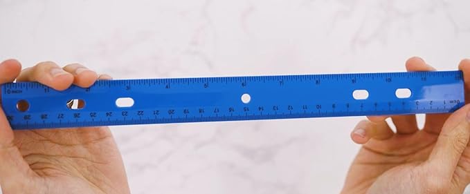 100 Pack Rulers Bulk for Classroom Kids | 12 Inch Rulers with Imperial (US Inches) and Metric (CM/Millimeter) Measure for Teachers, Students-DeskLoop Office