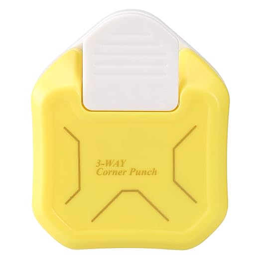 MyArTool 3 in 1 Chamfer Corner Punch, 3 Way Craft Paper Corner Cutter for Paper Crafts, Laminate, Cardstock, Business Card, DIY Projects, Photo, Card Making and Scrapbooking-DeskLoop Office