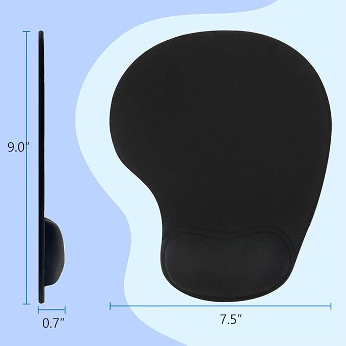Ergonomic Mouse Pad with Wrist Rest, Gel Wrist Support Mousepad, Pain Relief - Image 6