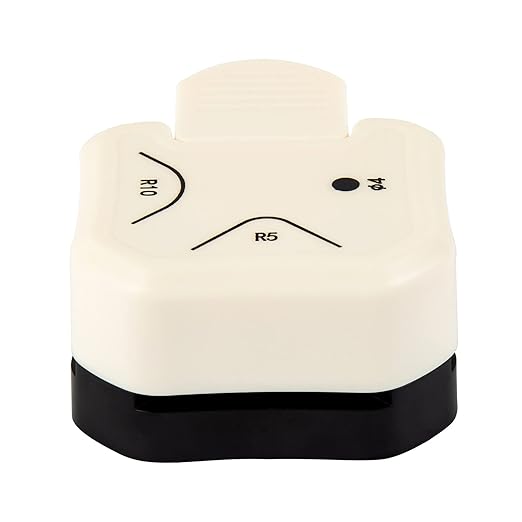 QIQQIKIN Corner Hole Punch 4mm Circle Cutter Punch +R5mm+R10mm 3-Way Corner Rounder Paper Punch,Cardstock,Laminator,Photocards,Scrapbooking,Die Cuts for Card Making,Junk Journal Supplies Clearance-DeskLoop Office