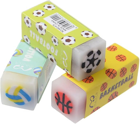 18 Pack Kawaii Ball Erasers for Kids, Colorful Jelly Erasers for School Supplies and Art Projects-DeskLoop Office