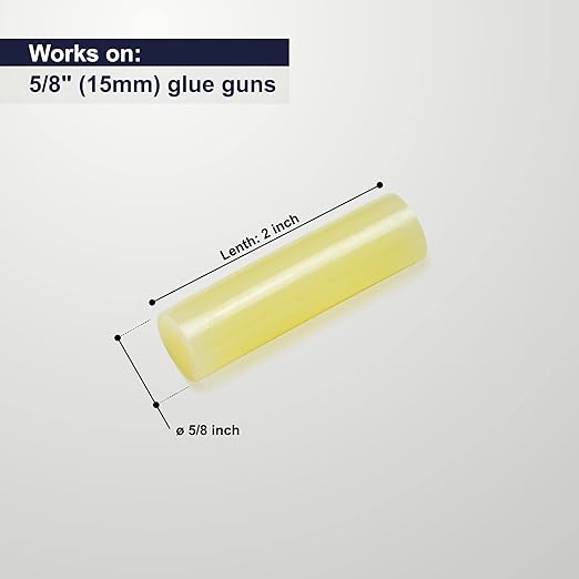 ASA Large Hot Glue Sticks for Glue Gun - 5/8" x 2" | High-Strength Hot Gun Sticks Adhesive for Corrugated Materials | Industrial Grade for Packaging & Woodworking | Pack of 1417-DeskLoop Office