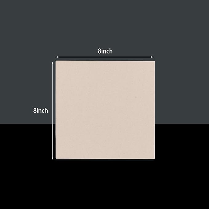 25 Pcs Book Board, Binder Board, Cover Board, Heavy Duty Chipboard for Book Binding, DIY Cardboard (Gray, 8 x 8 Inch 80PT)-DeskLoop Office