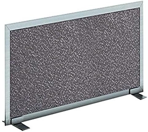OBEX Acoustical Free Standing Privacy Screen, Cubicle Accessories Desk Privacy Panel, Desk Dividers for Office, Office Furniture Partitions Portable Sound Proof Dividers, 12" x 24", Graphite-DeskLoop Office